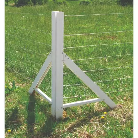 Timeless Fence Rigid PVC NEW ZEALANDER A-FRAME Corner