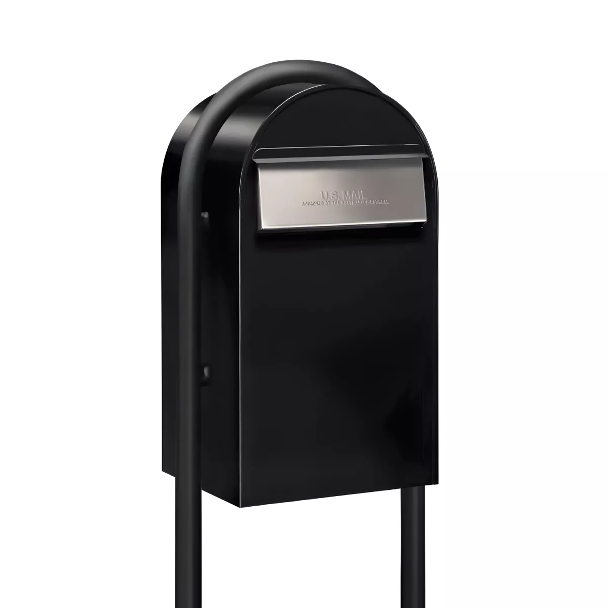 Bobi Grande B Rear Access Mailbox with Round Post Combo - Multiple Color Options