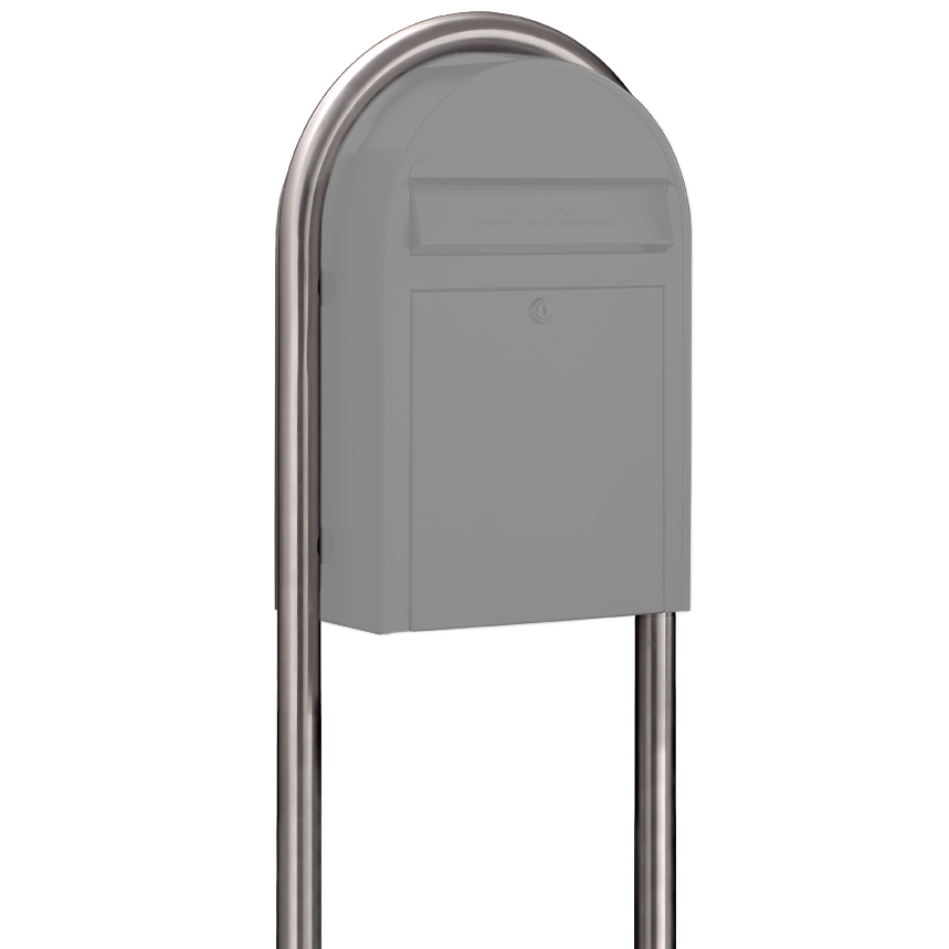 USPS Bobi Zinc Plated Round Mailbox Post