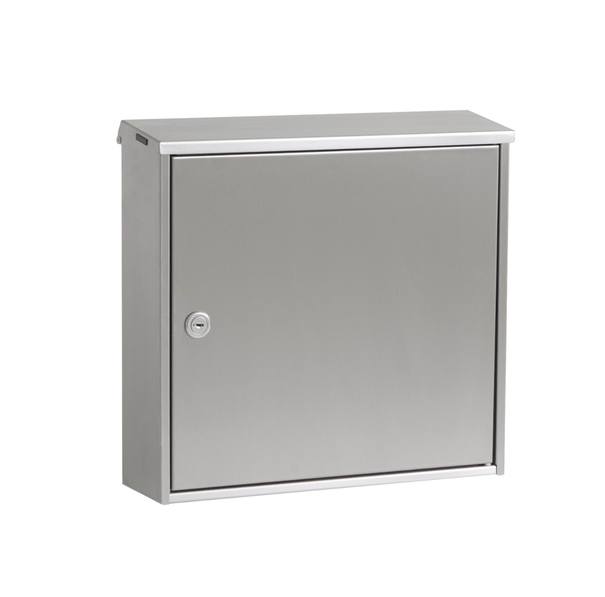 Knobloch Chicago Locking Surface Mount Mailbox in Brushed Stainless Steel