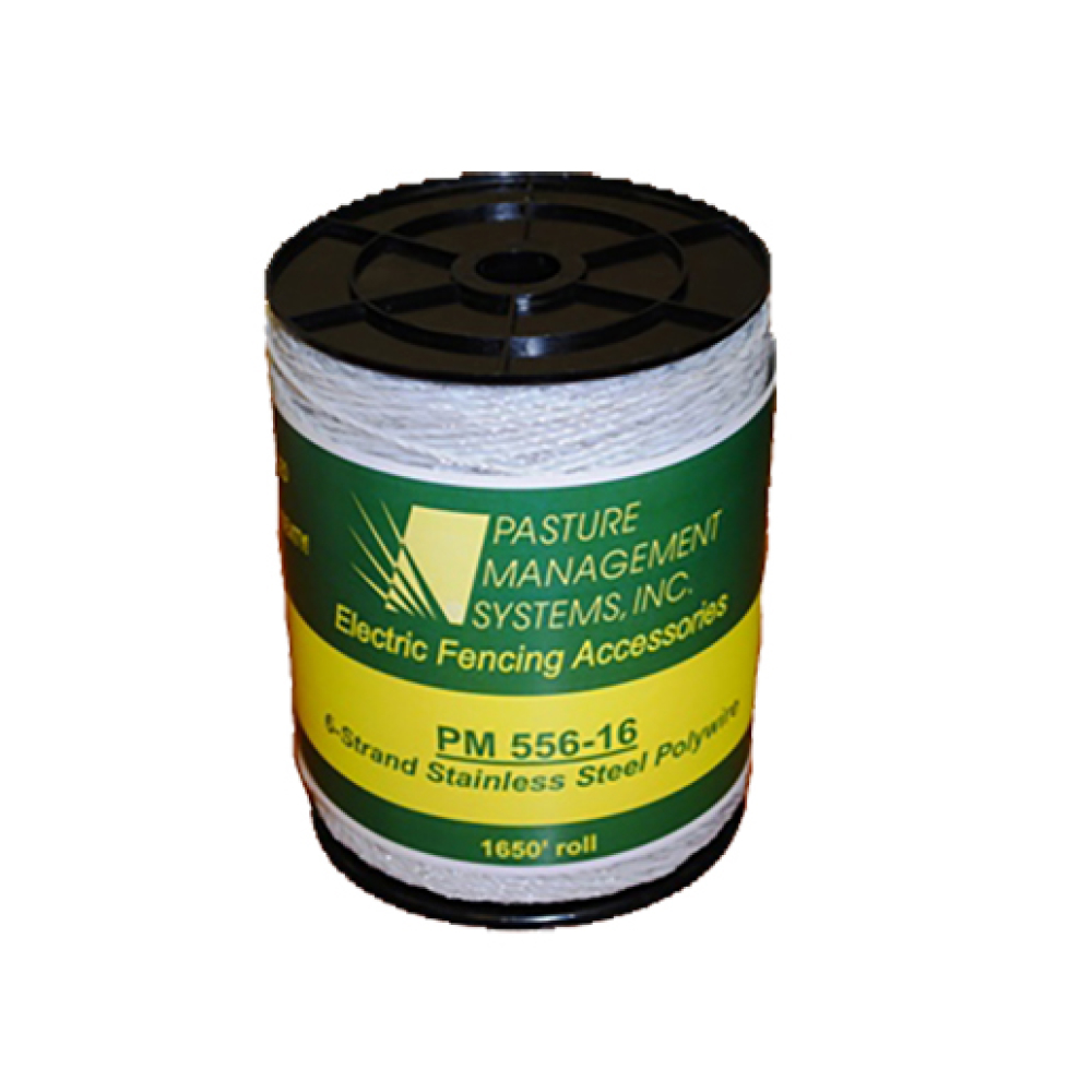 Timeless Fence 6-Strand Stainless Steel Polywire 1650'