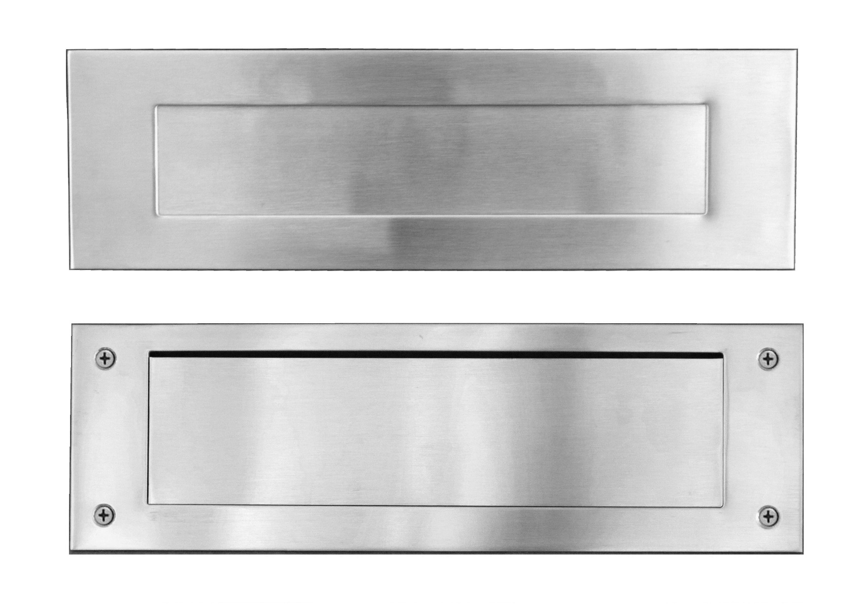 Stainless Steel Mail Slot (front & rear pieces)
