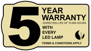 LED 5-Year Warranty